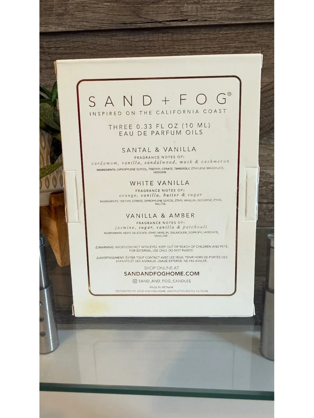 Sand +Fog Eau de Parfum Oil set